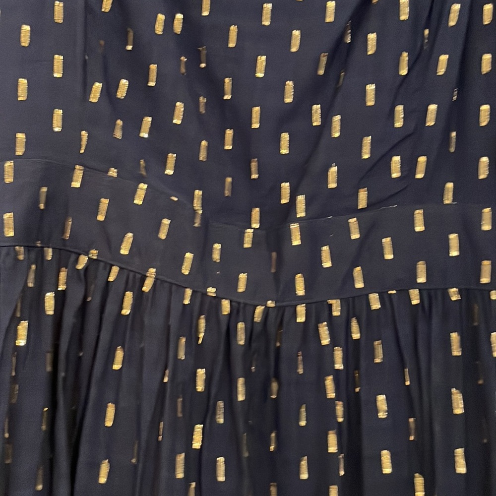 Stunning Vineyard Vine Lurex Clip Dot Ruffle Dress - NWT - Picture 4 of 12